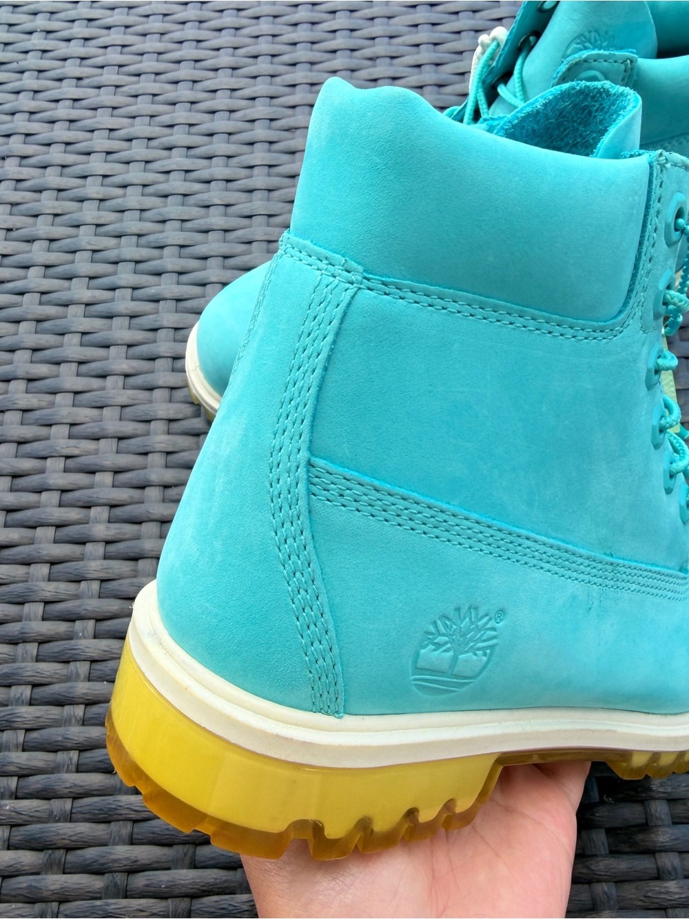 Timberland Women's Teal Nubuck Waterproof Boot US4.5 - Picture 3 of 12